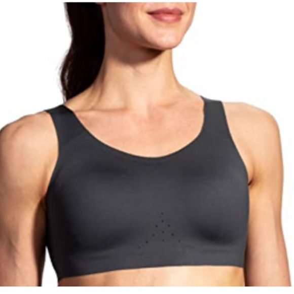 New Brooks Dare Scoopback Women’s Run Bra 30 C/D Gray Workout- Sport Max Support - Picture 2 of 4